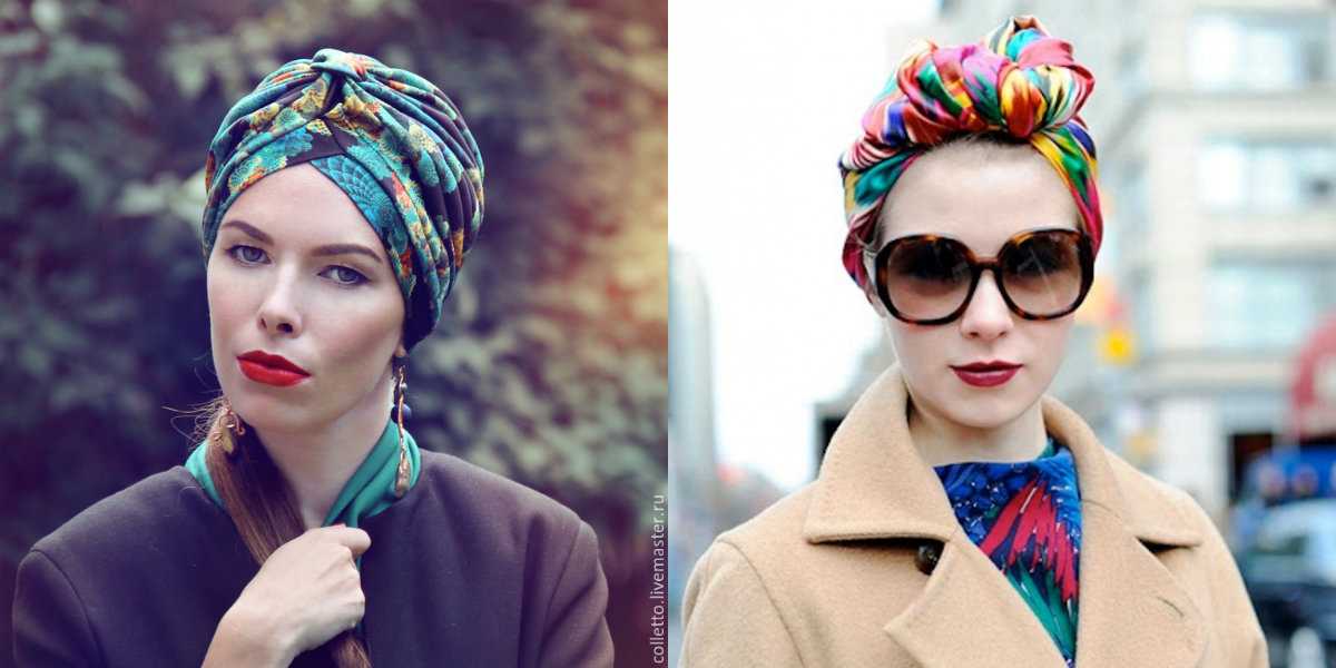 Как завязать красиво платок на голову летом и осенью