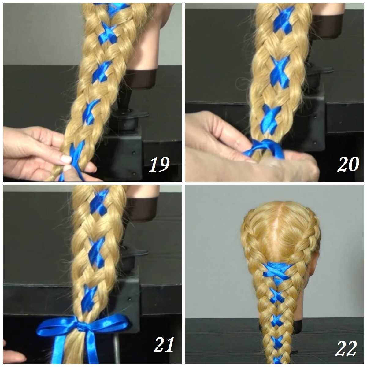 Как заплести косу на хвосте по спирали