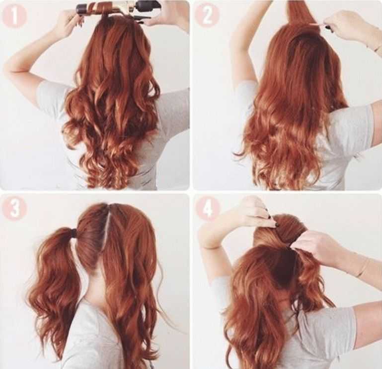 Как сделать красивый хвостик на длинные волосы?